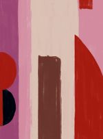 Papel-de-parede-estrutura-rosa-e-vermelo