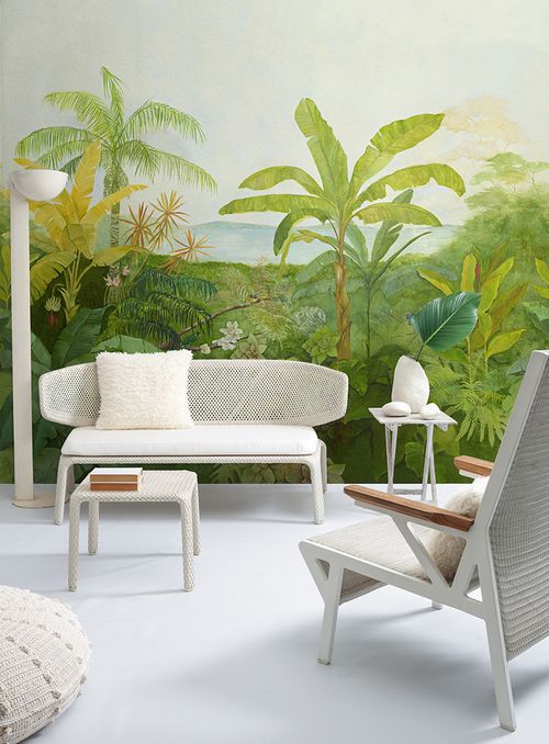 Painel de parede floresta ii verde