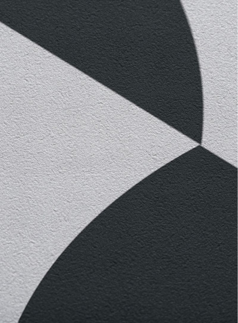 Papel-de-parede-esferas-preto-e-cinza