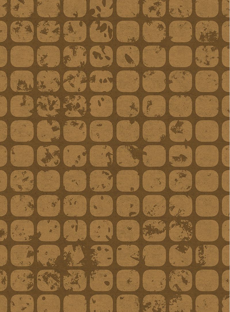 Painel-de-parede-fractal-natural-amarelo-e-marrom