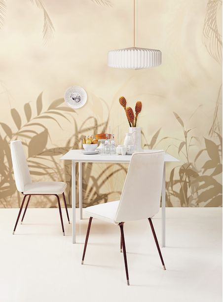 Painel de parede paisagem sombras bege