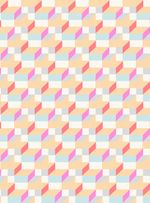 Papel-de-parede-escada-amarelo-e-rosa