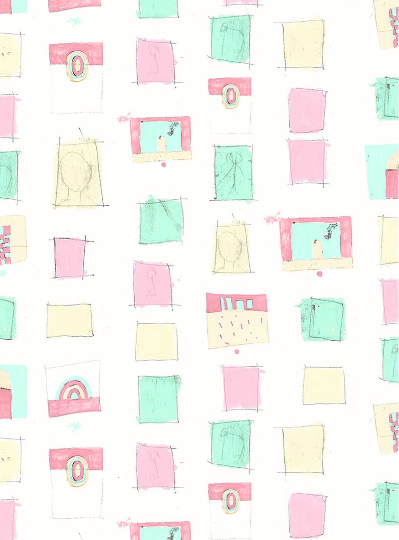 Papel-de-parede-desenho-de-apoio-i-rosa-e-amarelo
