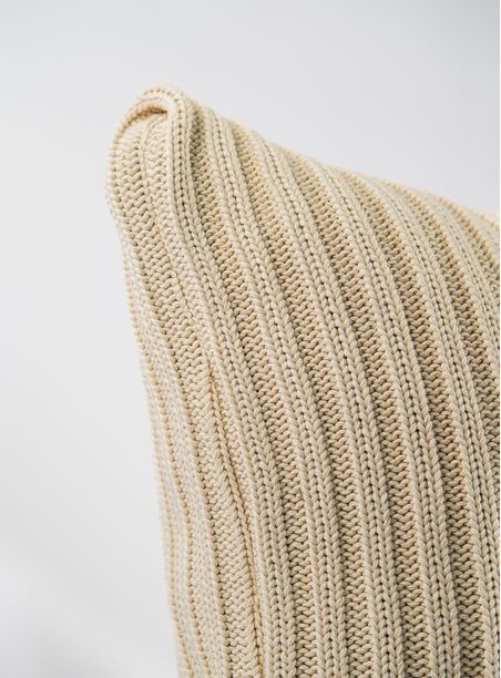Almofada Tricô Plissada off white