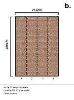 Painel-de-parede-fractal-natural-laranja-e-cinza