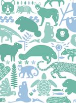 Papel-de-parede-bichos-do-brasil-i-azul-e-verde-suave