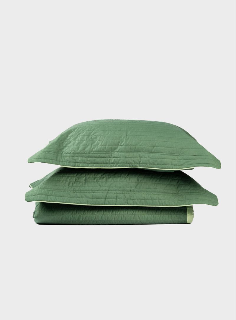 Colcha-Matelasse-lisa-verde