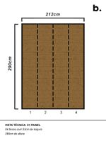 Painel-de-parede-fractal-natural-amarelo-e-marrom