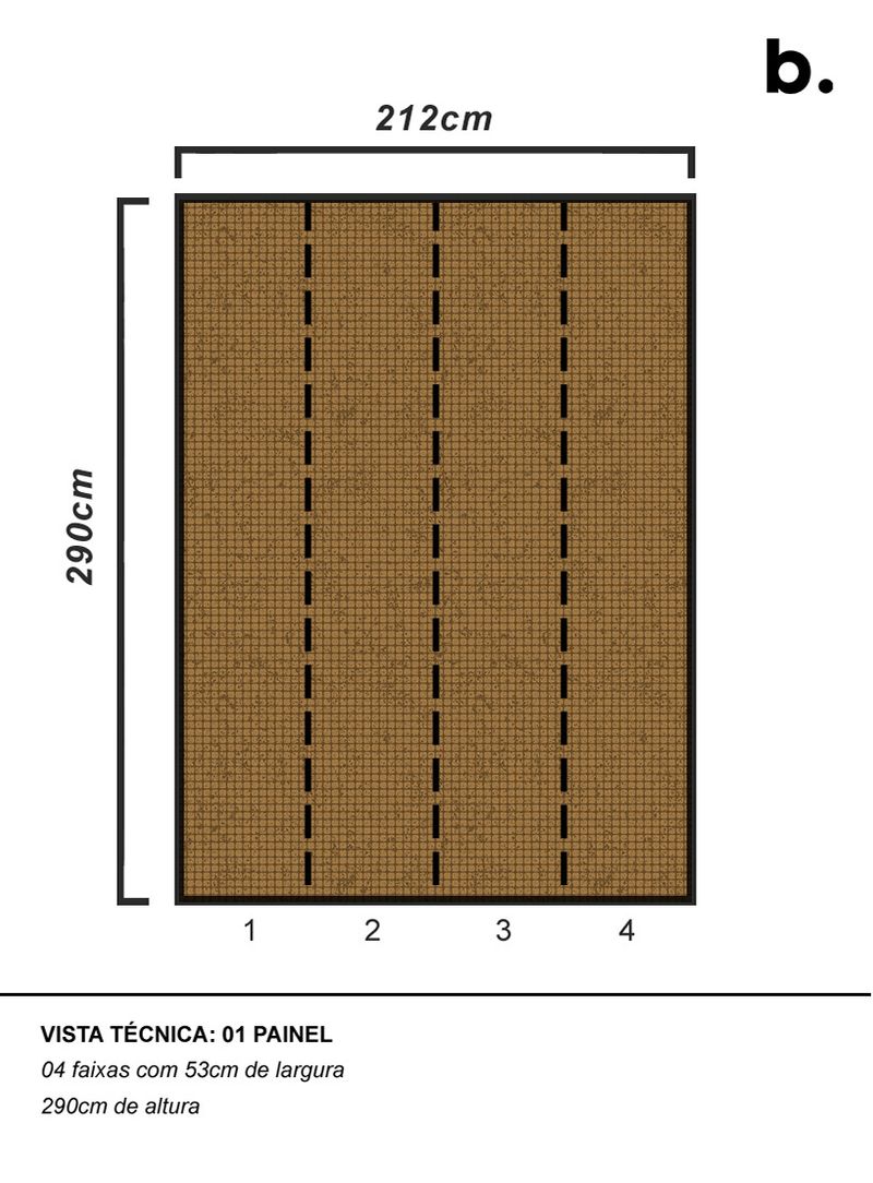 Painel-de-parede-fractal-natural-amarelo-e-marrom