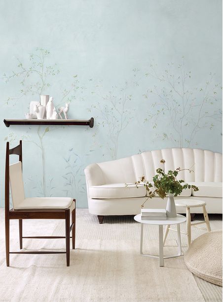Painel de parede primavera azul claro