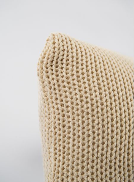Almofada Tricô ponto grande off white