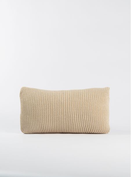 Almofada Tricô ponto grande off white