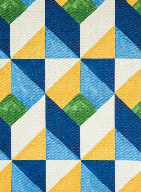 Tecido estampado caixa brasil