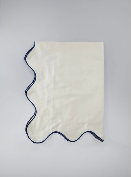 Jogo de Lençol Linhas Curvas Marinho