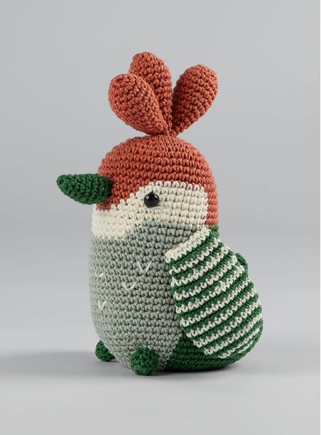 Amigurumis pássaro verde