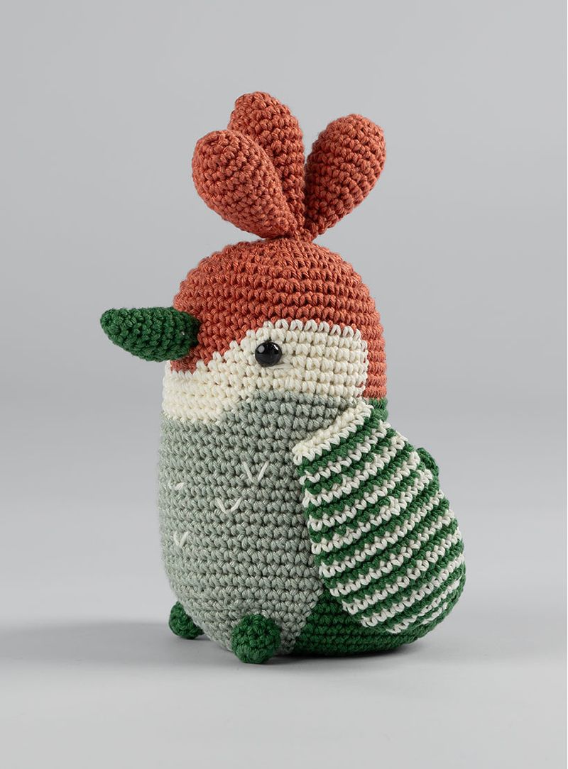 Amigurumis pássaro verde