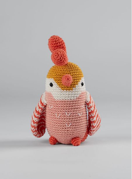 Amigurumis pássaro rosa