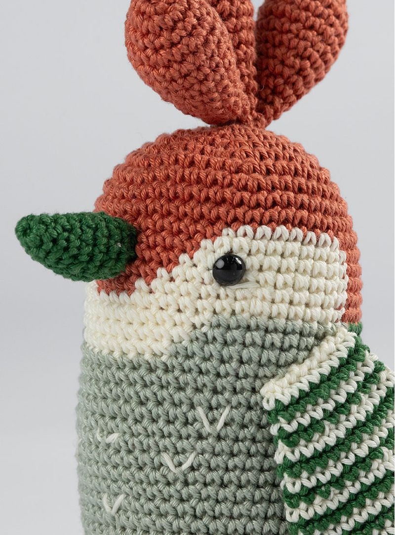 Amigurumis pássaro verde