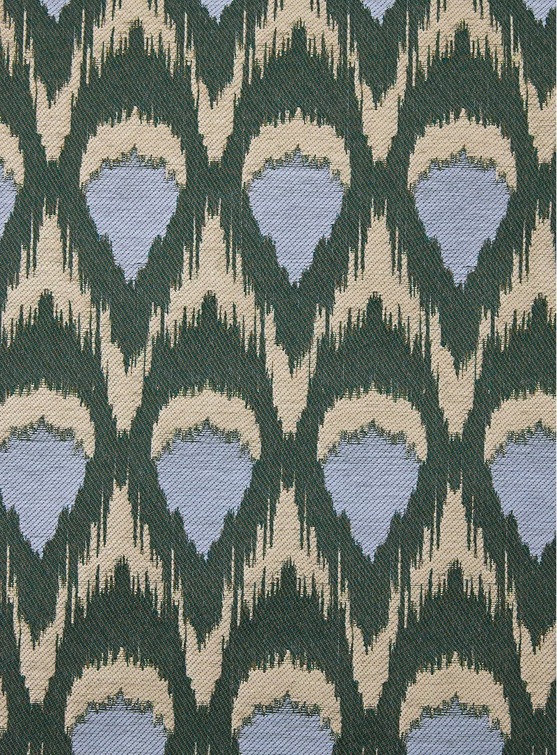 Tecido-Jacquard-Rafia-Penas-Verde-e-Azul--Dublado-