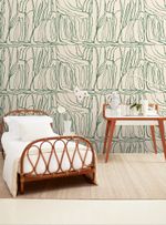 Papel-de-parede-giz-bege-com-verde