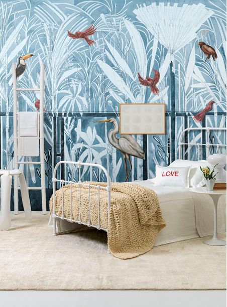 Painel de parede lembranças da janela azul