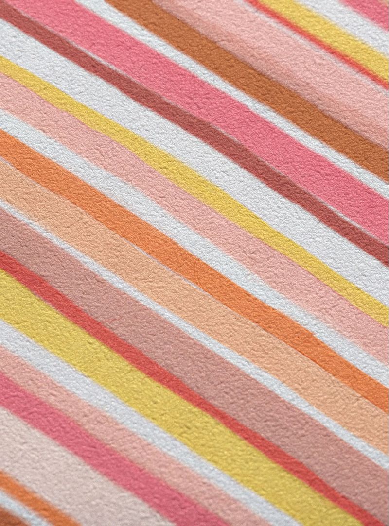 Papel-de-parede-listra-manual-rosa-e-laranja