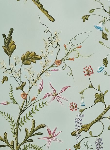 Papel de parede jardim botânico fundo claro