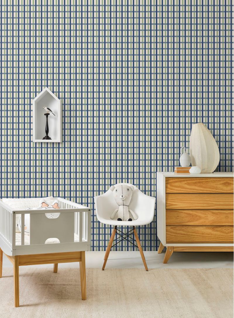 Papel-de-parede-gradil-azul-marinho