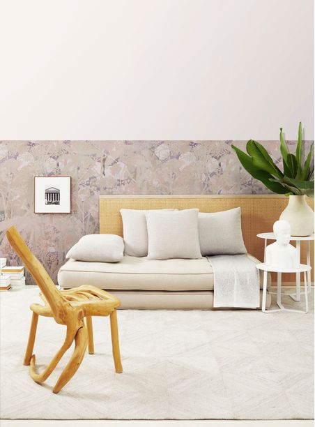 Papel de parede miragens rosa