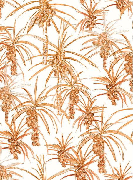 Papel de parede coqueiral laranja
