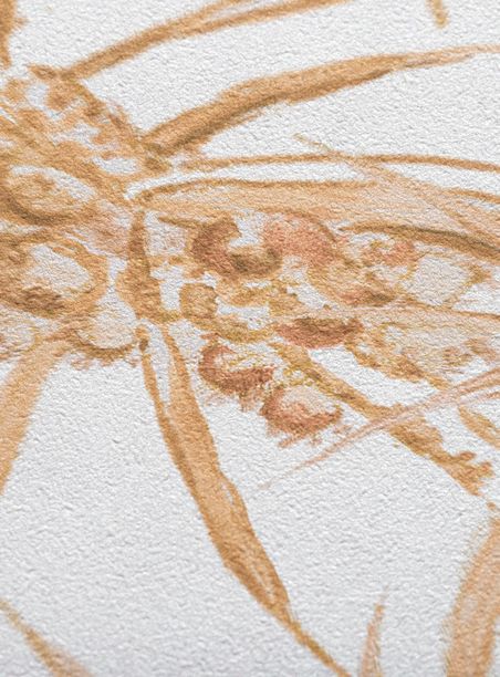 Papel de parede coqueiral laranja
