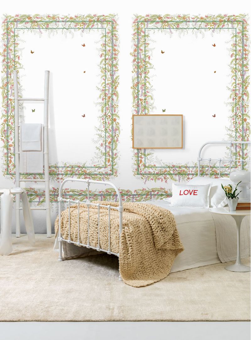 Papel-de-parede-sala-florida-fundo-branco