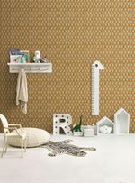 Papel-de-parede-floralzinho-mostarda
