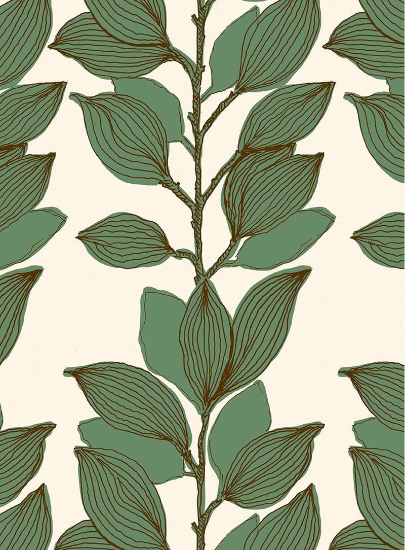 Papel-de-parede-ramos-verdes