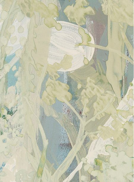 Papel de parede miragens menta