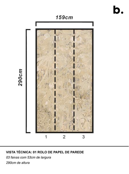 Papel de parede miragens bege