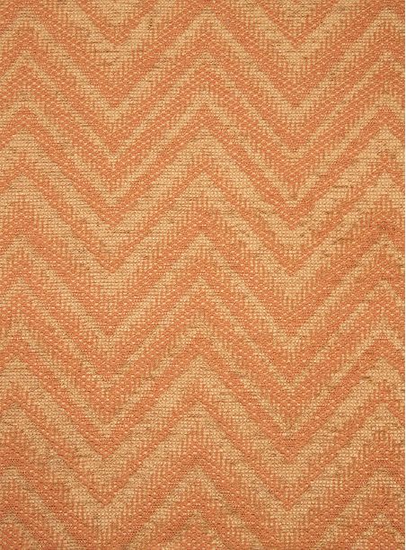 Tecido Jacquard Zig Zag ocre e laranja