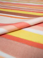 Tecido Estampado Listra Manual Laranja