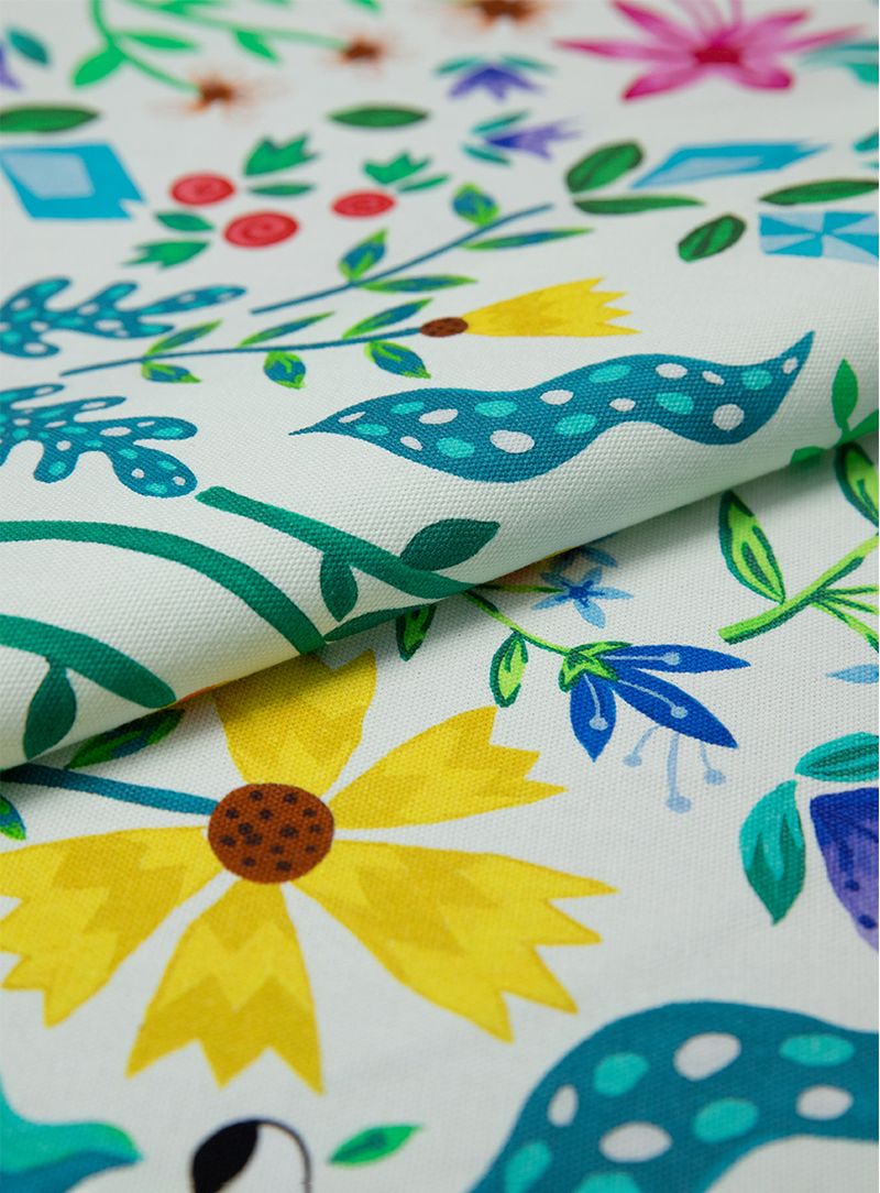 Tecido Estampado Folhagens Brasileiras
