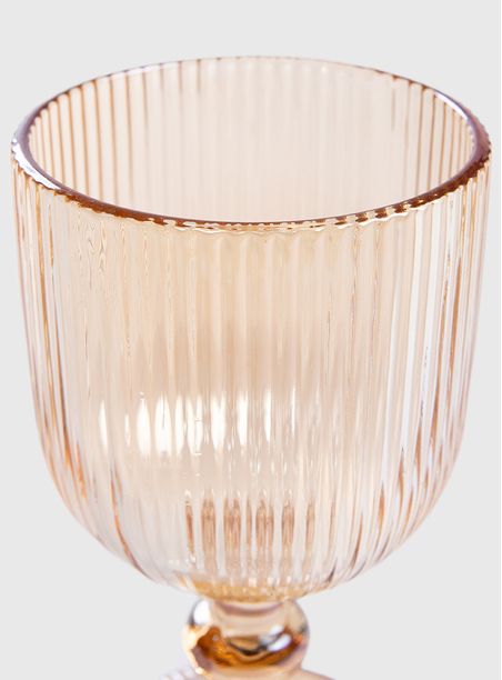 Taça cameratta vidro ambar 365 ml