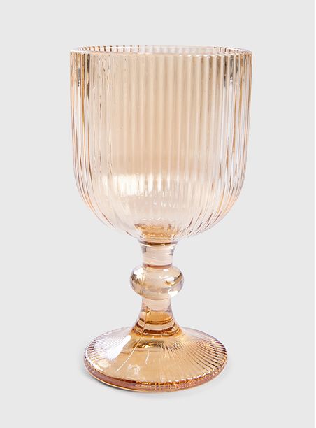 Taça cameratta vidro ambar 365 ml
