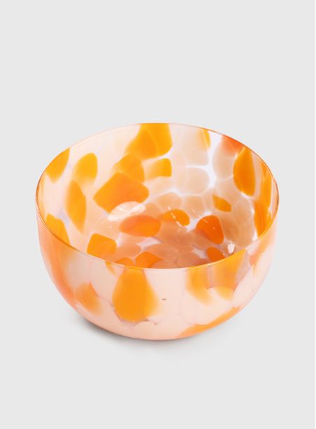 Tigela gotas bicolor laranja