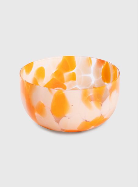 Tigela gotas bicolor laranja