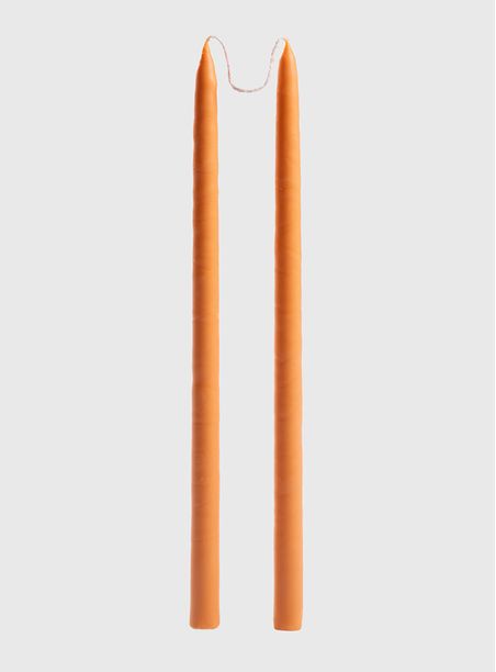 Par de Velas Bastão Laranja