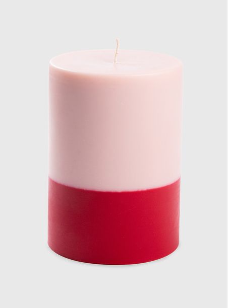 Vela Cilíndrica Bicolor Rosado