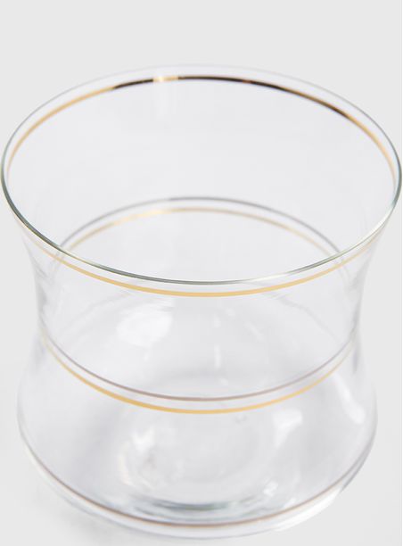 Copo cristal pilão metalizado 150 ml