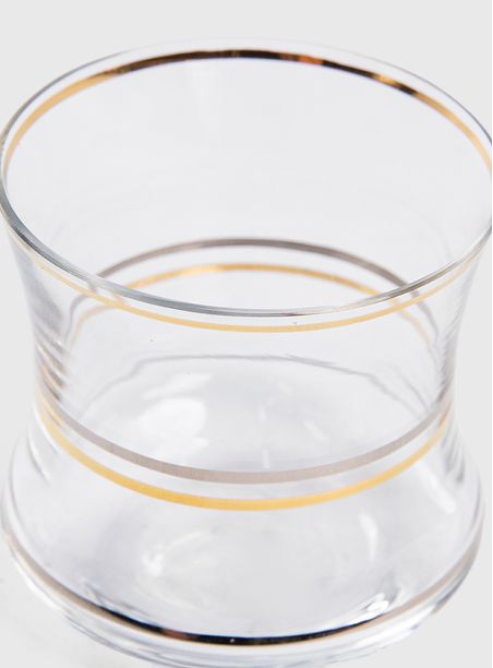 Copo cristal mini pilão metalizado 80 ml