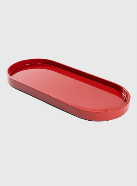 Bandeja composição oval vinho