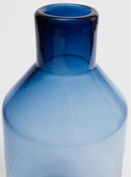 Vaso água azul escuro vidro