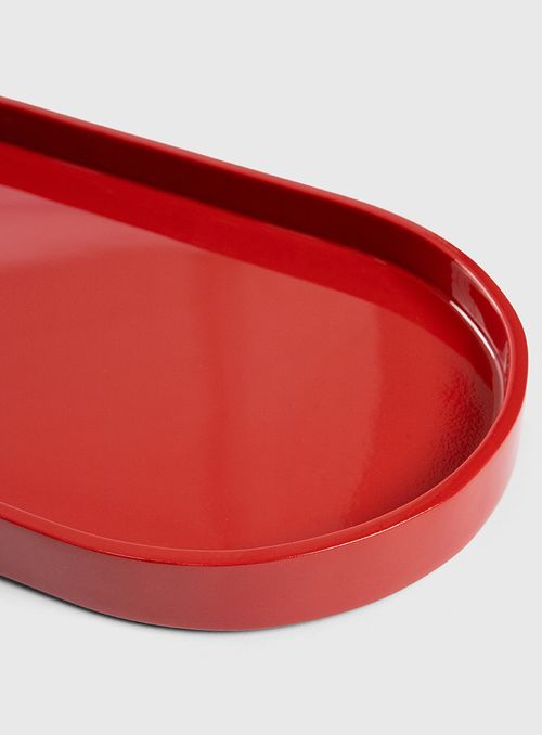 Bandeja composição oval vinho